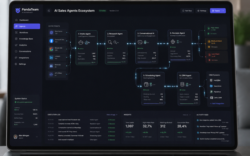 Omnichannel Sales AI – граф автономних вузлів з багатоагентним підходом