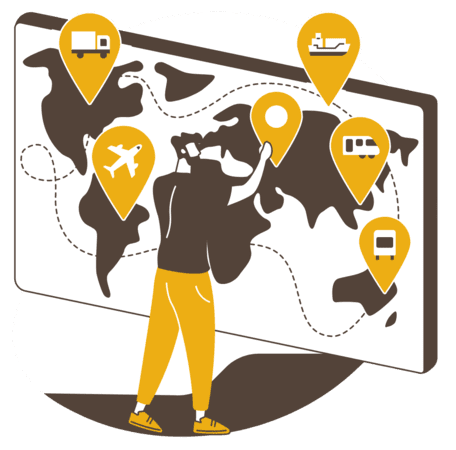 Устройства отслеживания для владения информацией про поставки